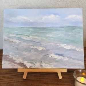 Lake Oil Painting 9 in x 12 in